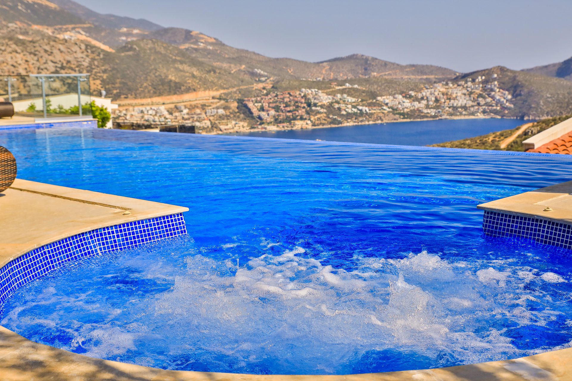 Hot tub of Villa Manila, luxury villa holiday in Kalkan, Turkey