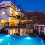 Front view of Villa in the Sky, villa holiday in Kalkan, Turkey