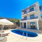Luxury beachfront villa in Kalkan, Turkey Villa Leo outside pool area