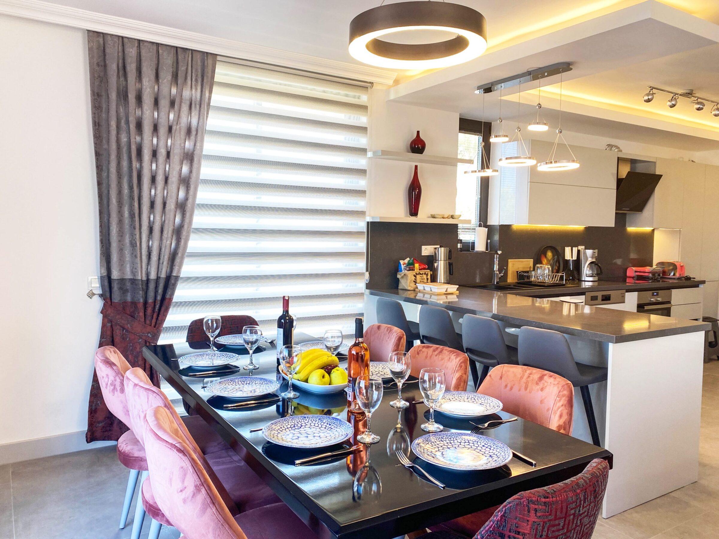 Luxury beachfront villa in Kalkan, Turkey Villa Leo kitchen and dining area