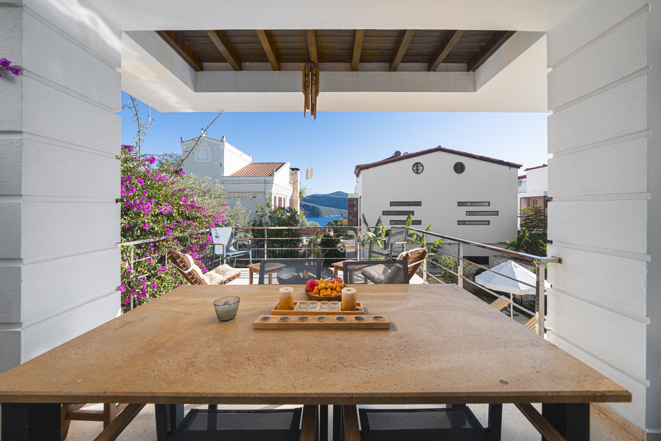 Turkey holidays at villa Simena, outdoor area