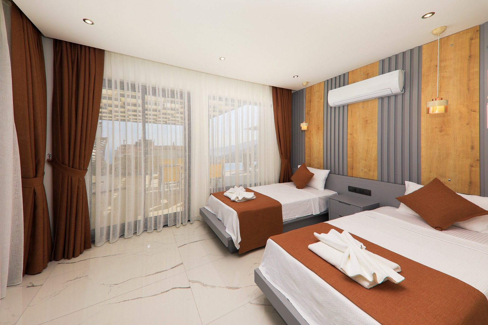 Twin room in Villa Bliss, villa holiday in Kalkan, Turkey