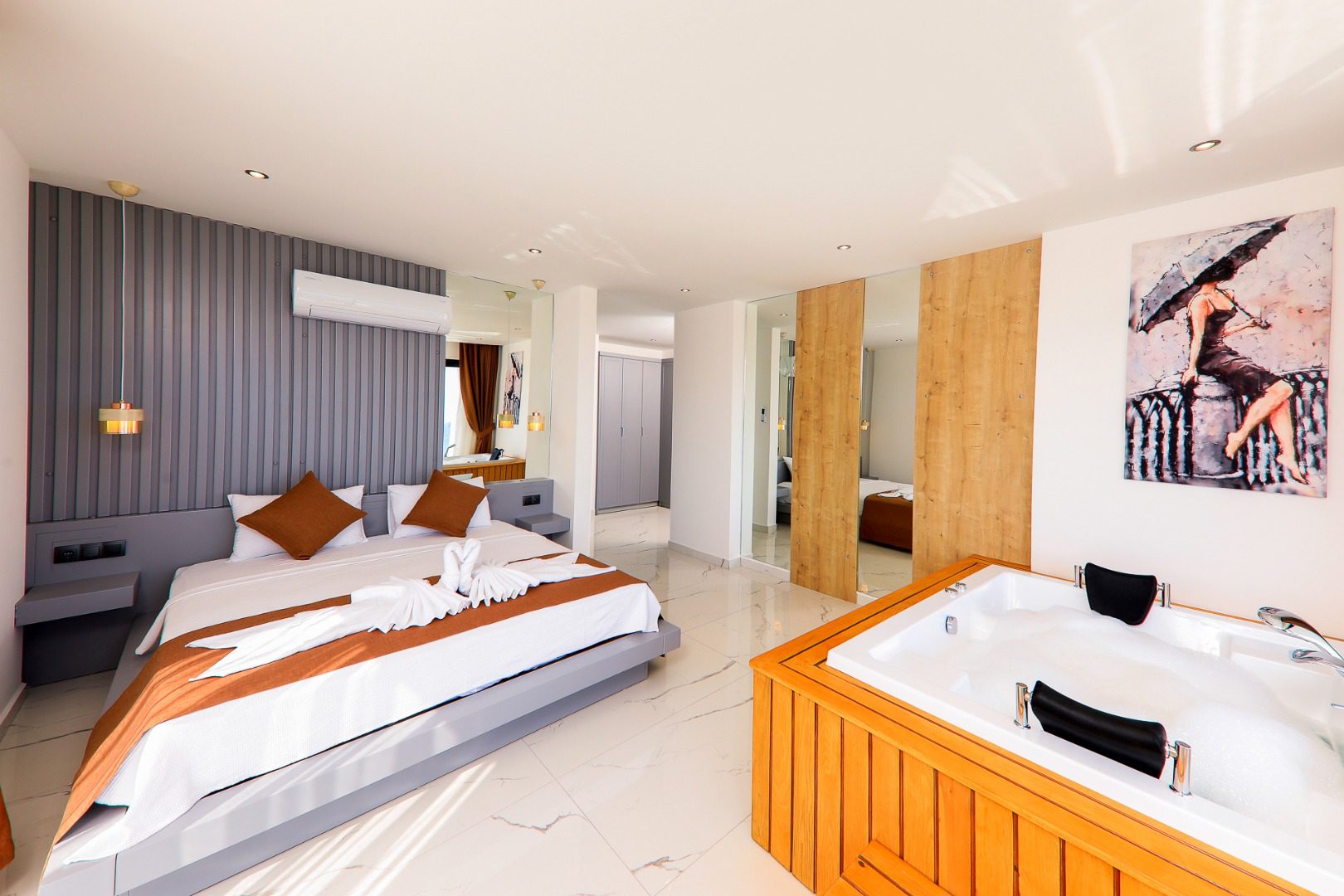 Double bedroom in Villa Bliss, villa holiday in Kalkan, Turkey