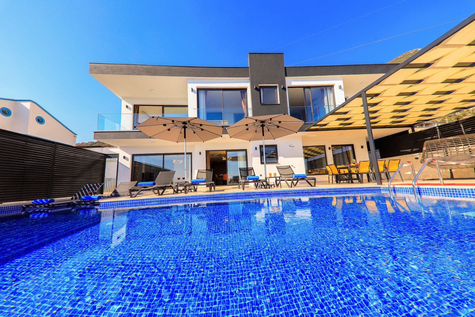 Front view of Villa Bliss, villa holiday in Kalkan, Turkey