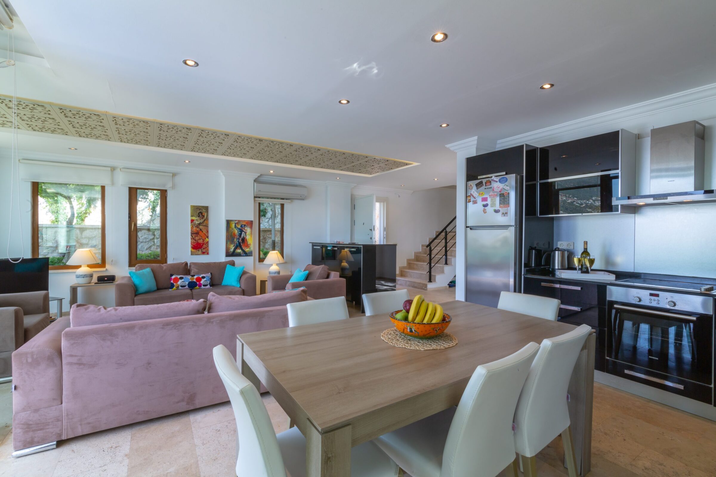 Villa holidays at villa Hera, Kalkan loung and kitchen