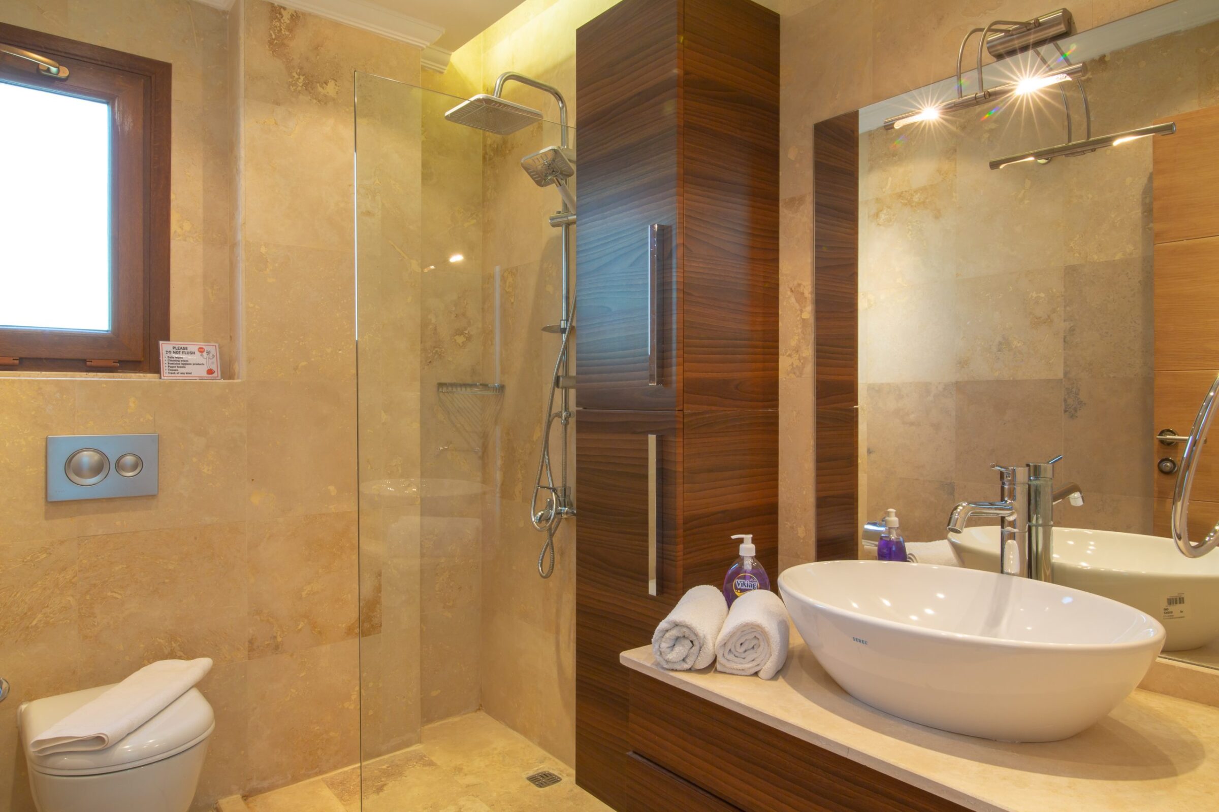 Villa holidays at villa Hera, Kalkan bathroom