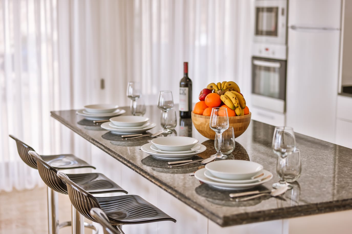 Breakfast bar in Villa Palmiye, villa holidays in Kalkan, Turkey