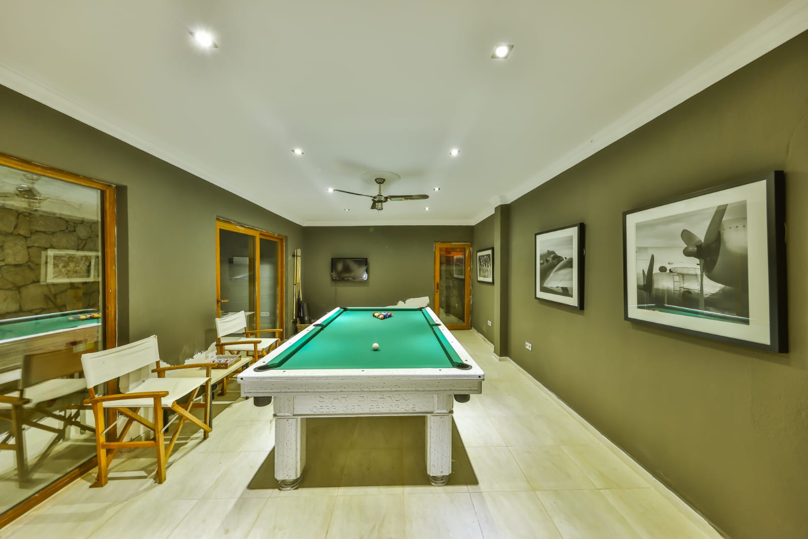 Pool table in Villa Palmiye, villa holidays in Kalkan, Turkey