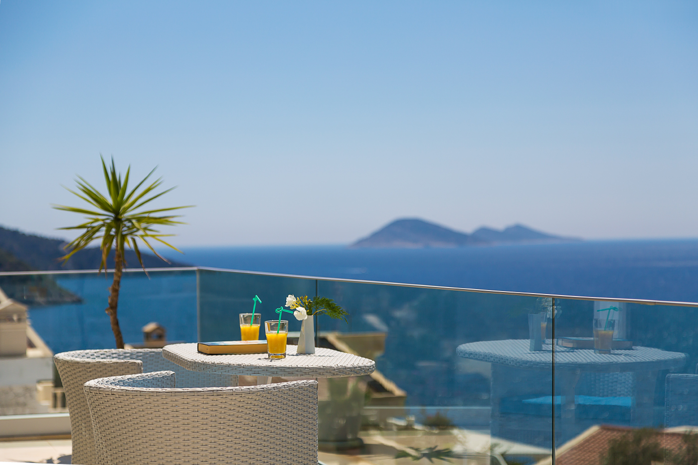 Balcony of Villa Setara, villa holidays in Kalkan, Turkey