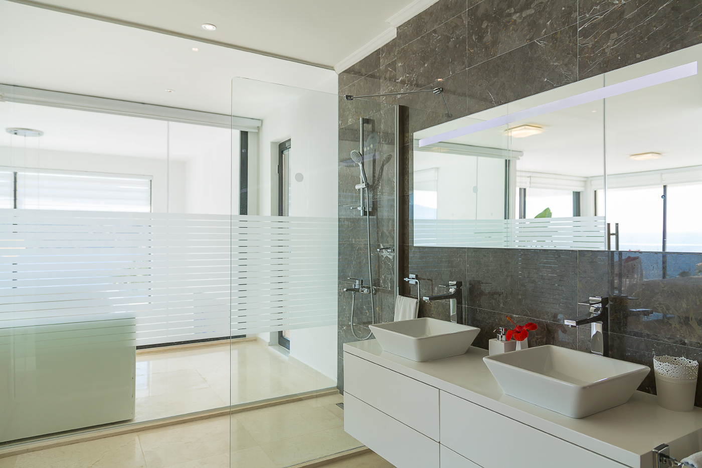Large bathroom in Villa Setara, villa holidays in Kalkan, Turkey