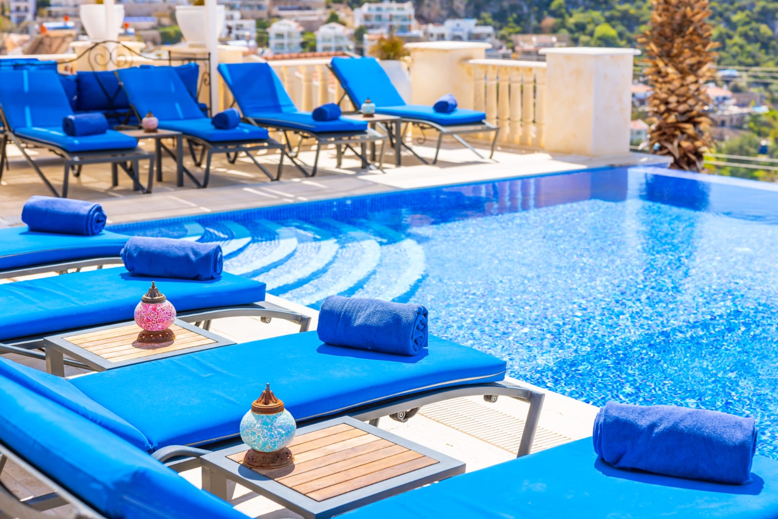 Outdoor pool of Villa Palmiye, villa holidays in Kalkan, Turkey