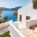 Entrance and garden of Cliff House, holidays in Kalkan, Turkey