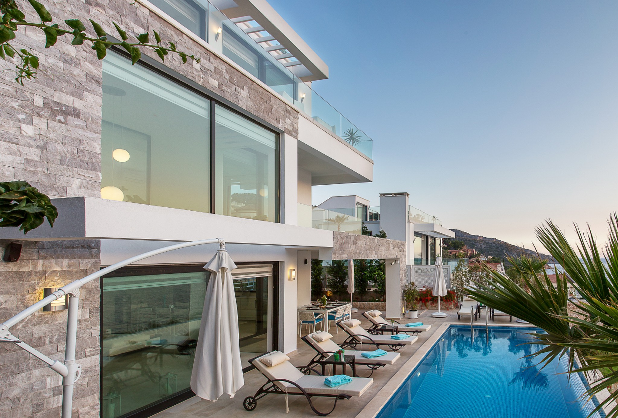 Front view of Villa Afsana, villa holidays in Kalkan, Turkey