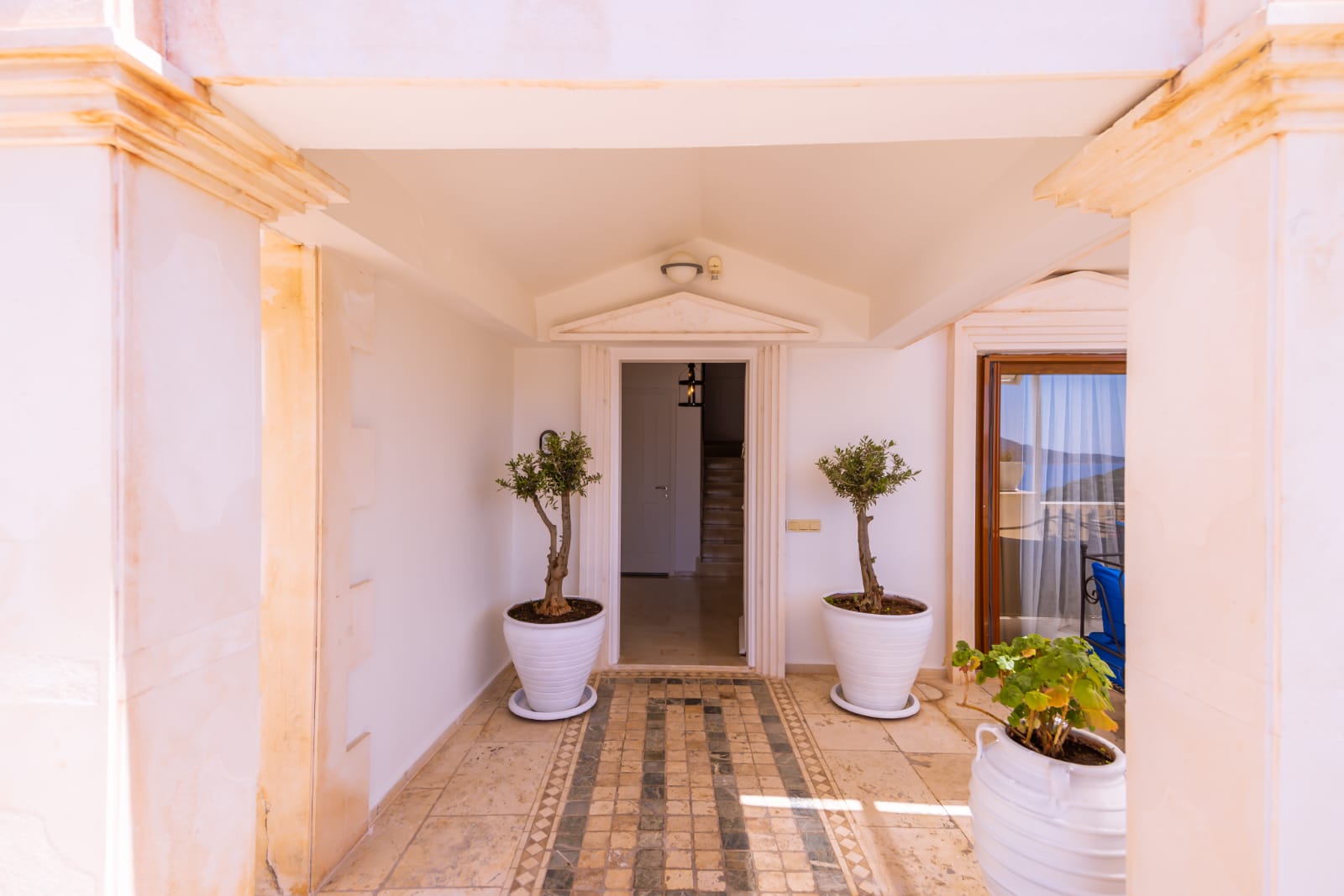 Entrance of Villa Palmiye, villa holidays in Kalkan, Turkey