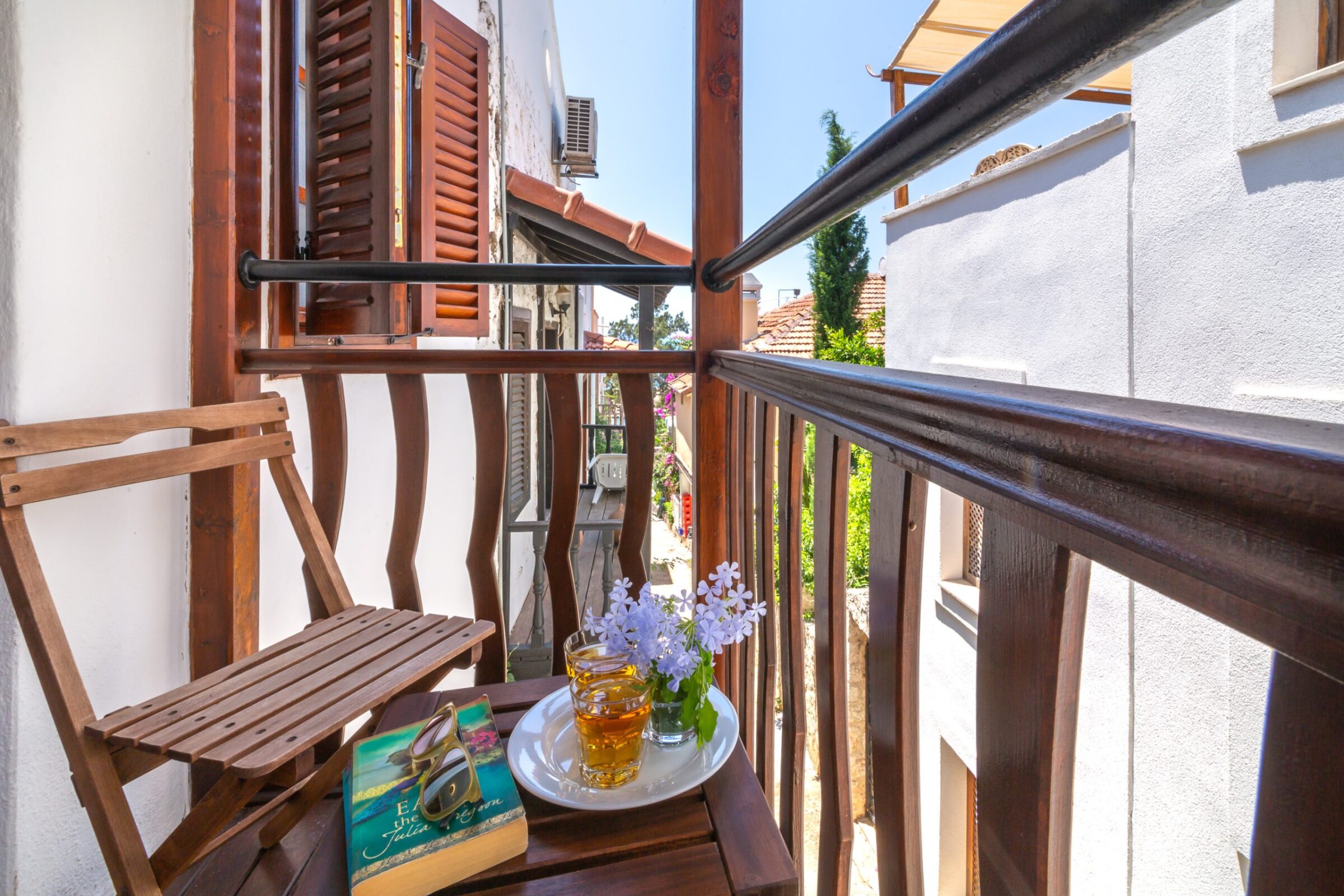 Luxury villa holiday in Turkey at villa Minik—balcony
