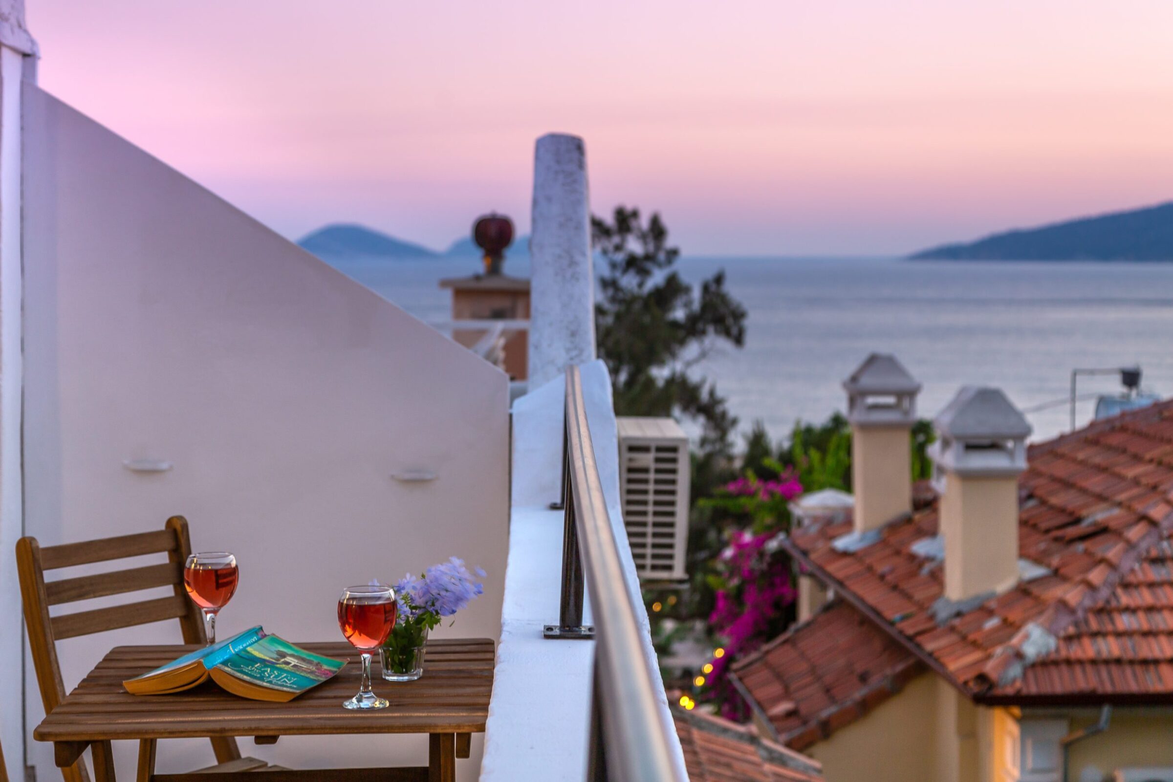 Luxury villa holiday in Turkey at villa Minik—balcony view