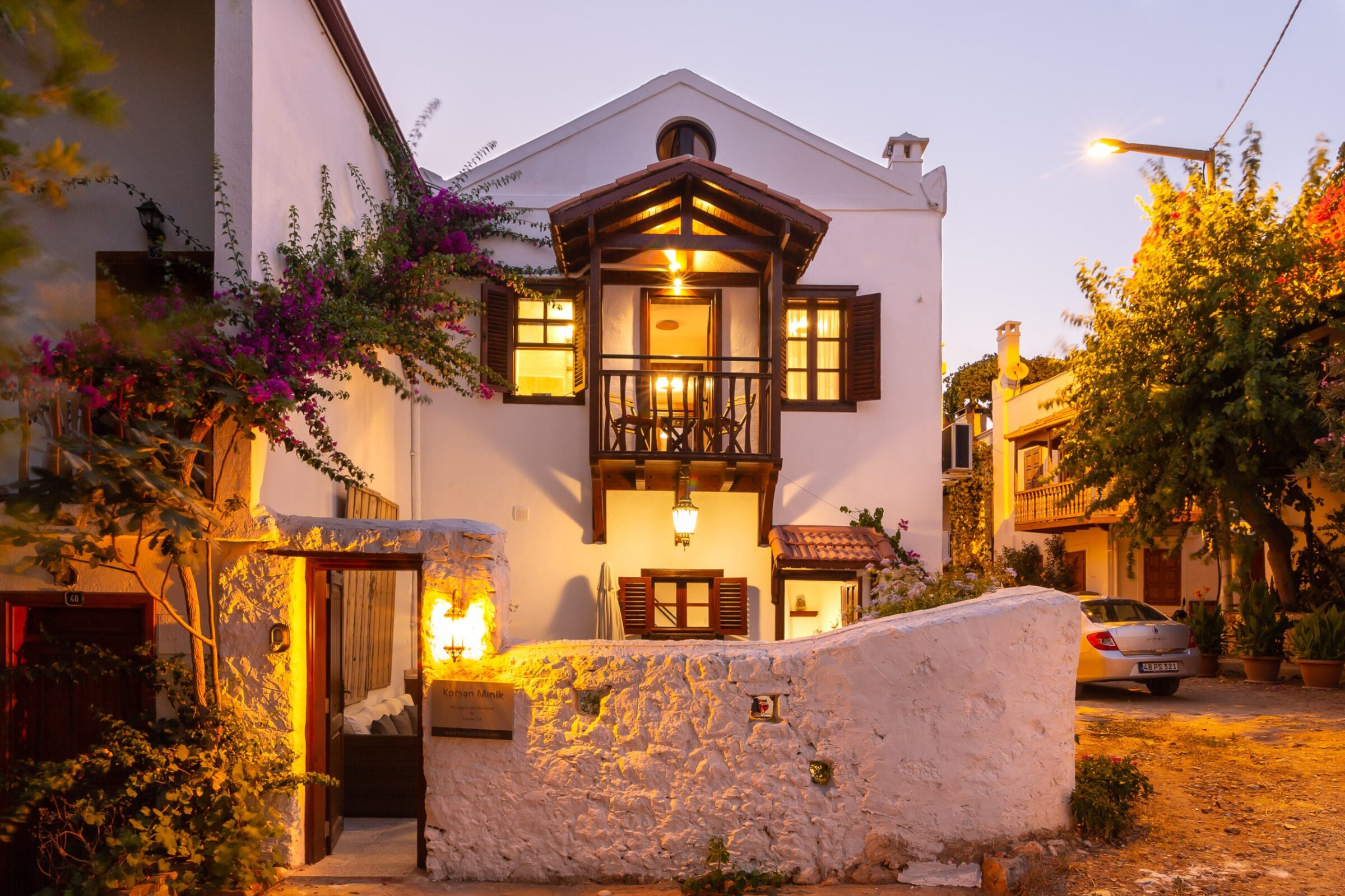 Luxury villa holiday in Turkey at villa Minik—outside of the villa