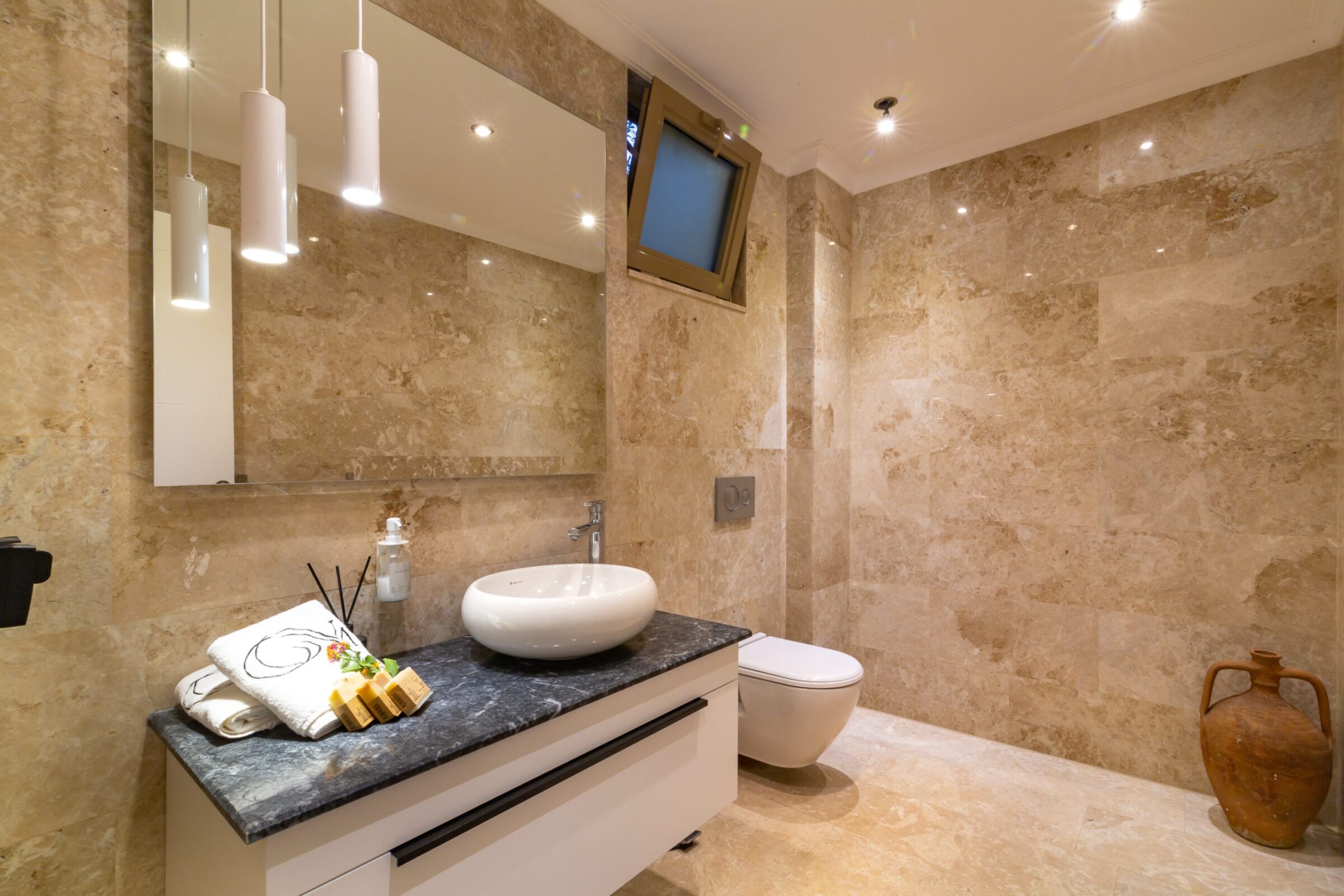 Bathroom in Villa Moonshine, villa holiday in Kalkan, Turkey