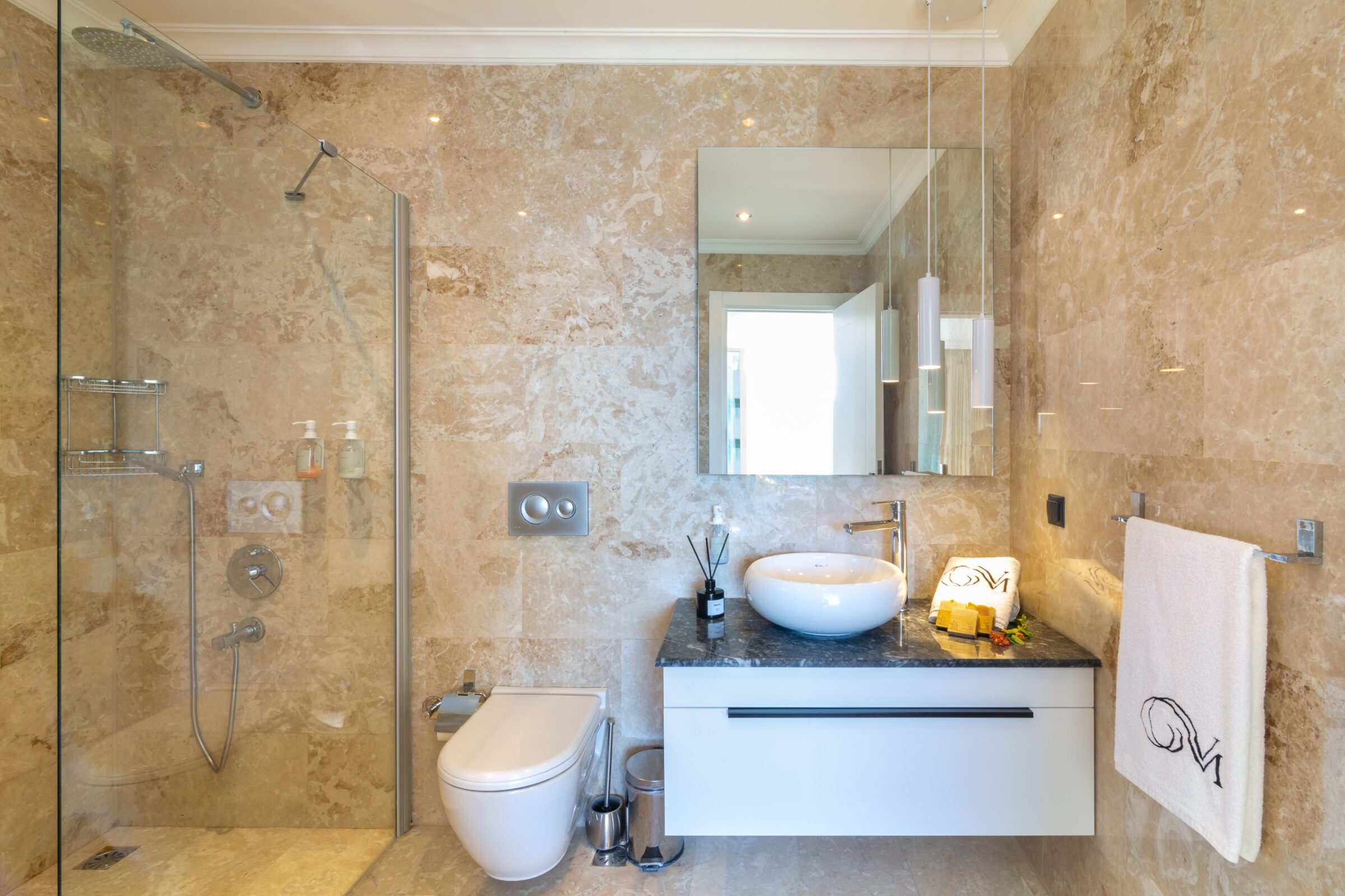 Bathroom in Villa Moonshine, villa holiday in Kalkan, Turkey