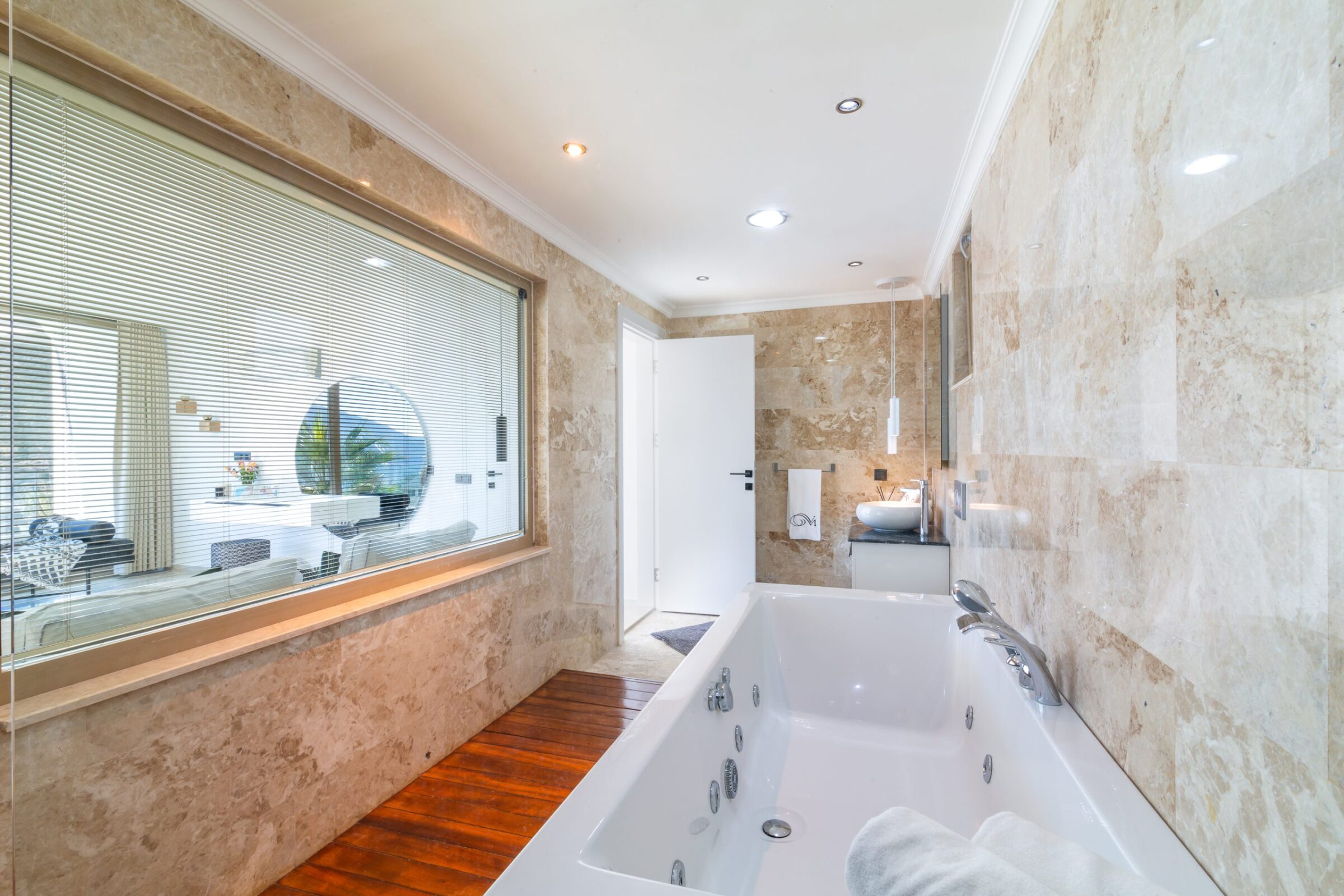 Large en suite bathroom in Villa Moonshine, villa holiday in Kalkan, Turkey