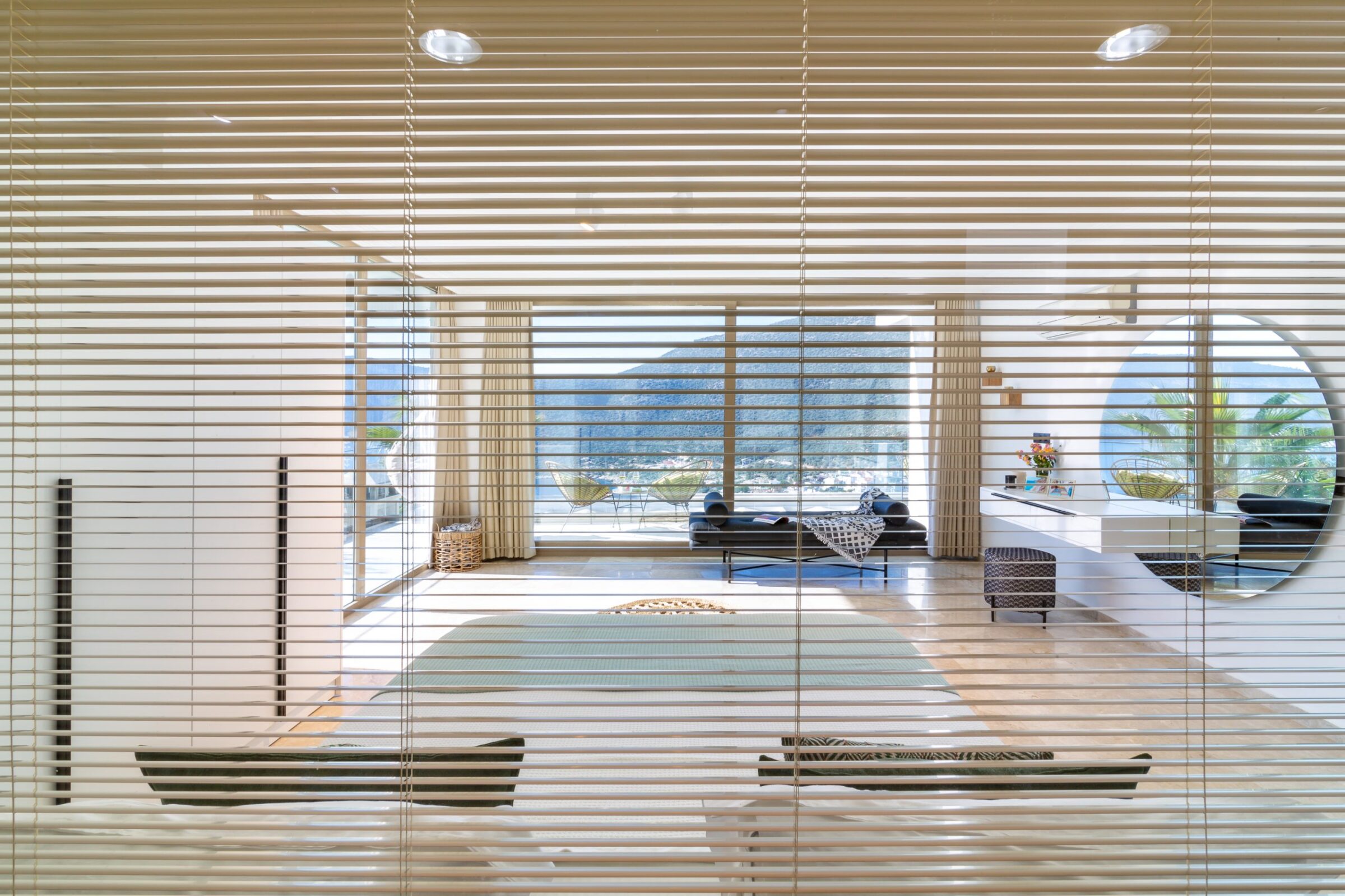 Double bedroom with bathroom and balcony in Villa Moonshine, villa holiday in Kalkan, Turkey