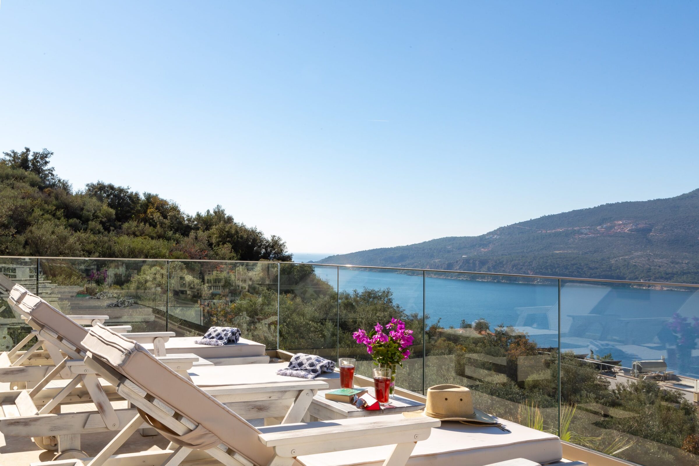 View from Villa Moonshine, villa holiday in Kalkan, Turkey