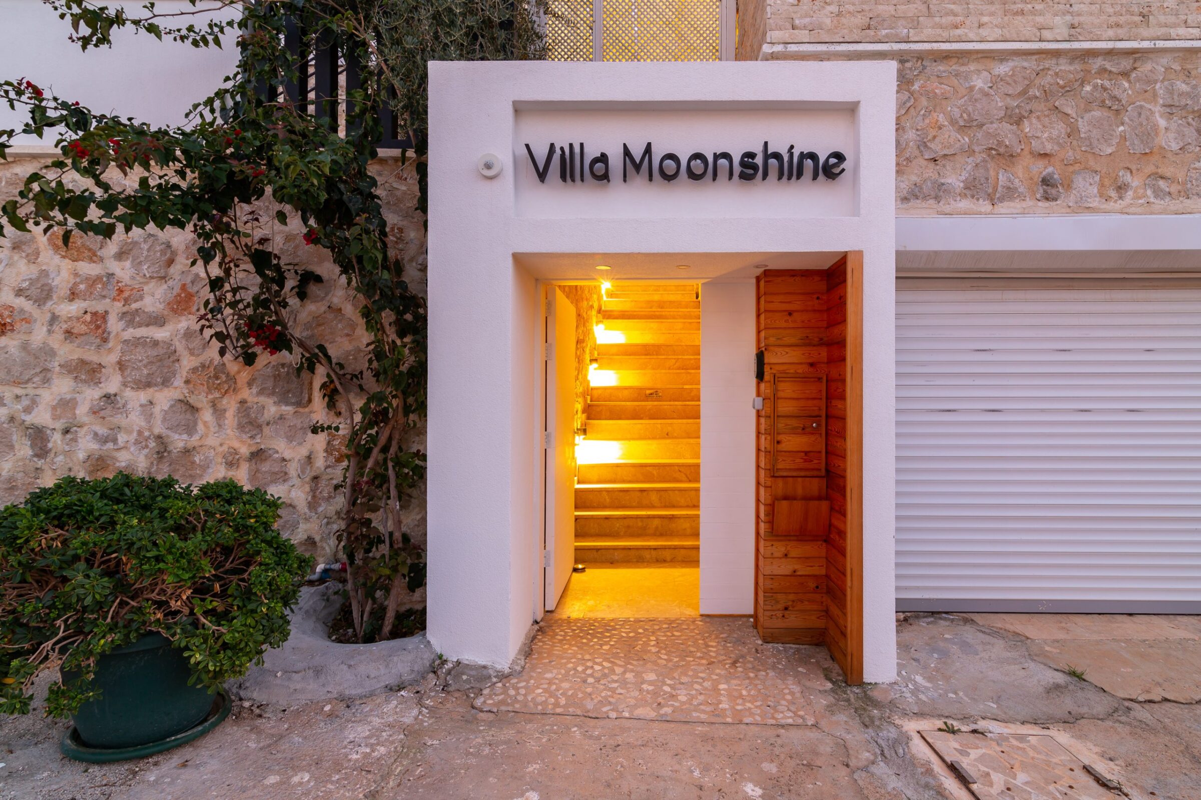 Entrance to Villa Moonshine, villa holiday in Kalkan, Turkey