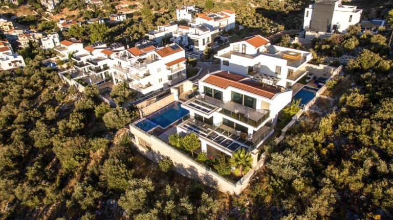 Birdseye view of Villa Moonshine, villa holiday in Kalkan, Turkey
