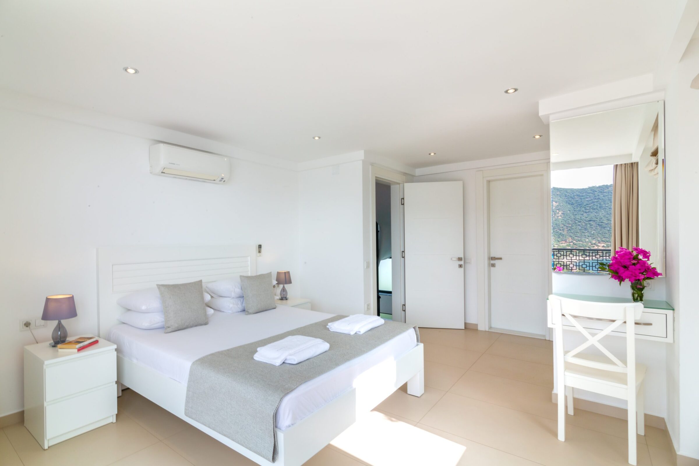 Double bedroom in luxurious Villa Nar Evi in Kalkan, Turkey