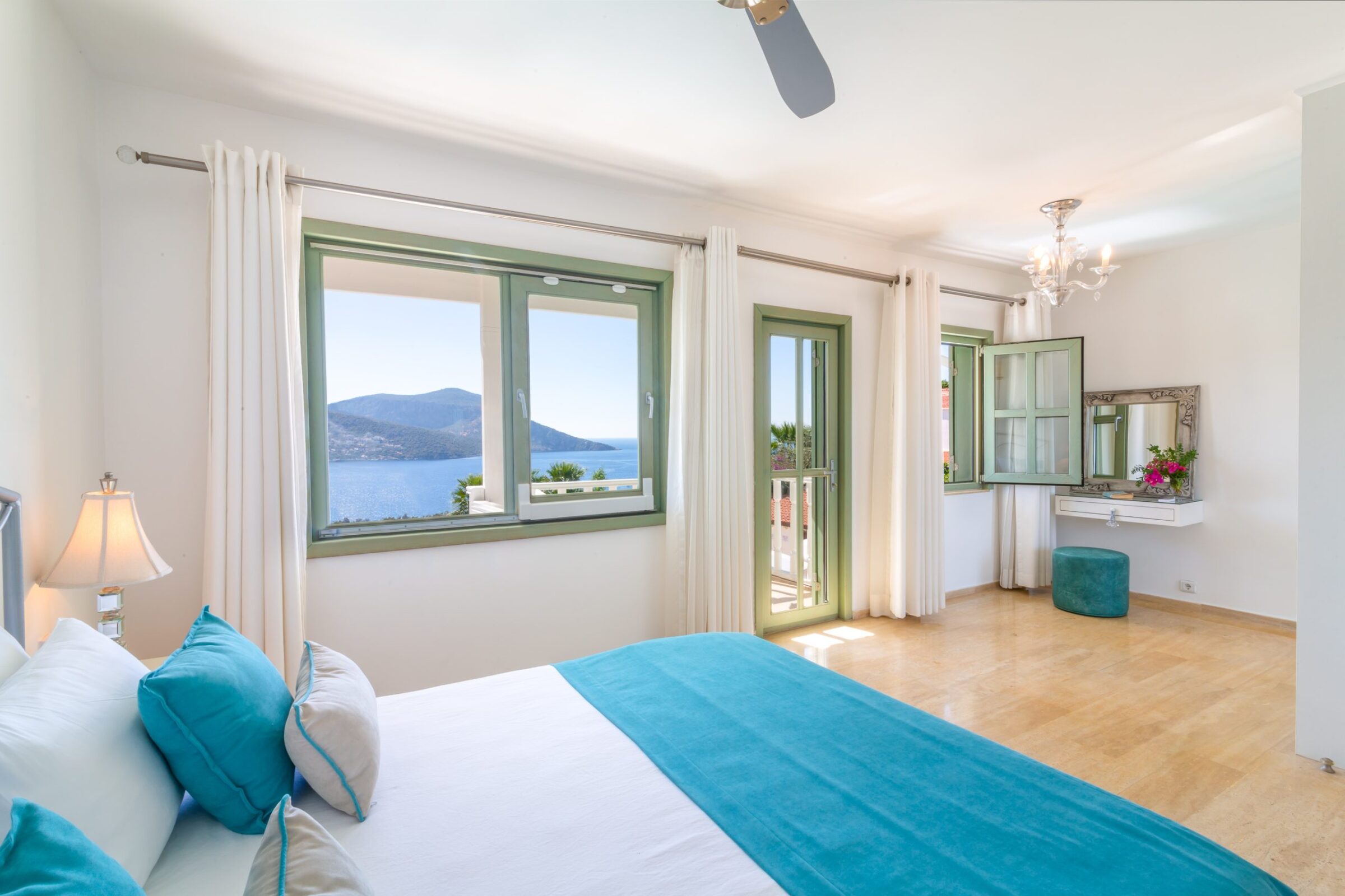 Luxury villa holiday in Turkey at villa Yesil Ev—double bedroom