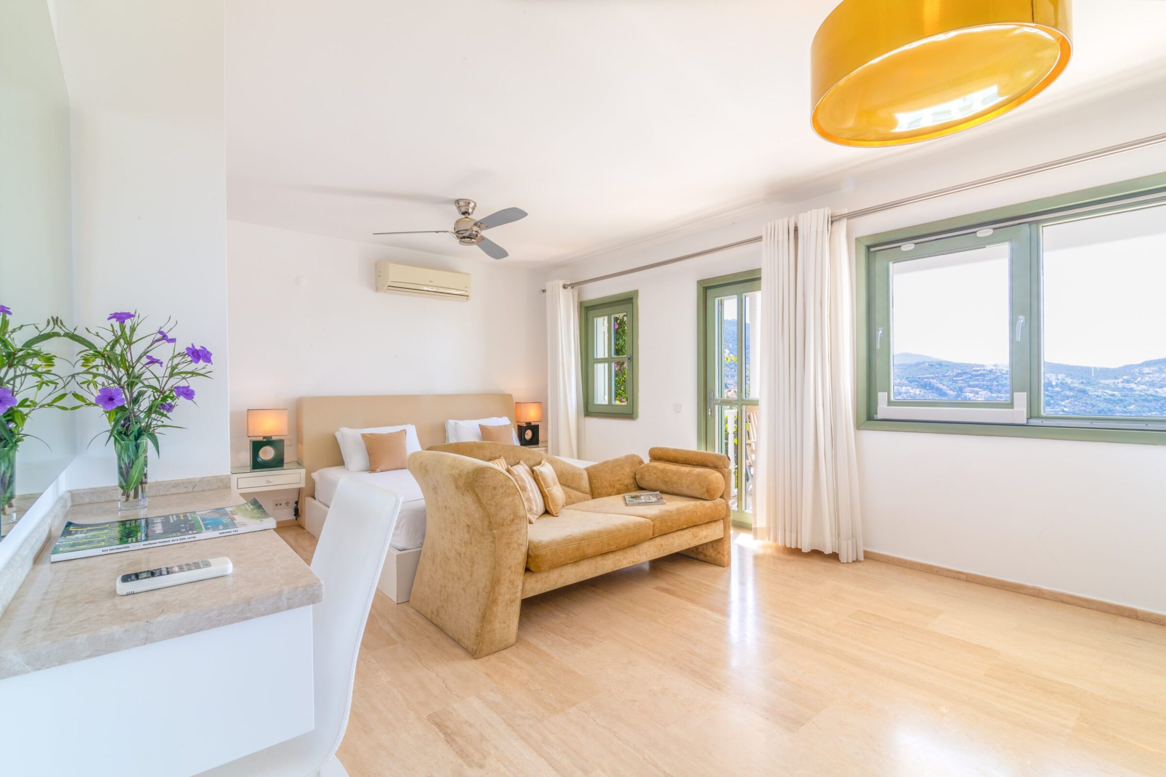 Luxury villa holiday in Turkey at villa Yesil Ev—double bedroom