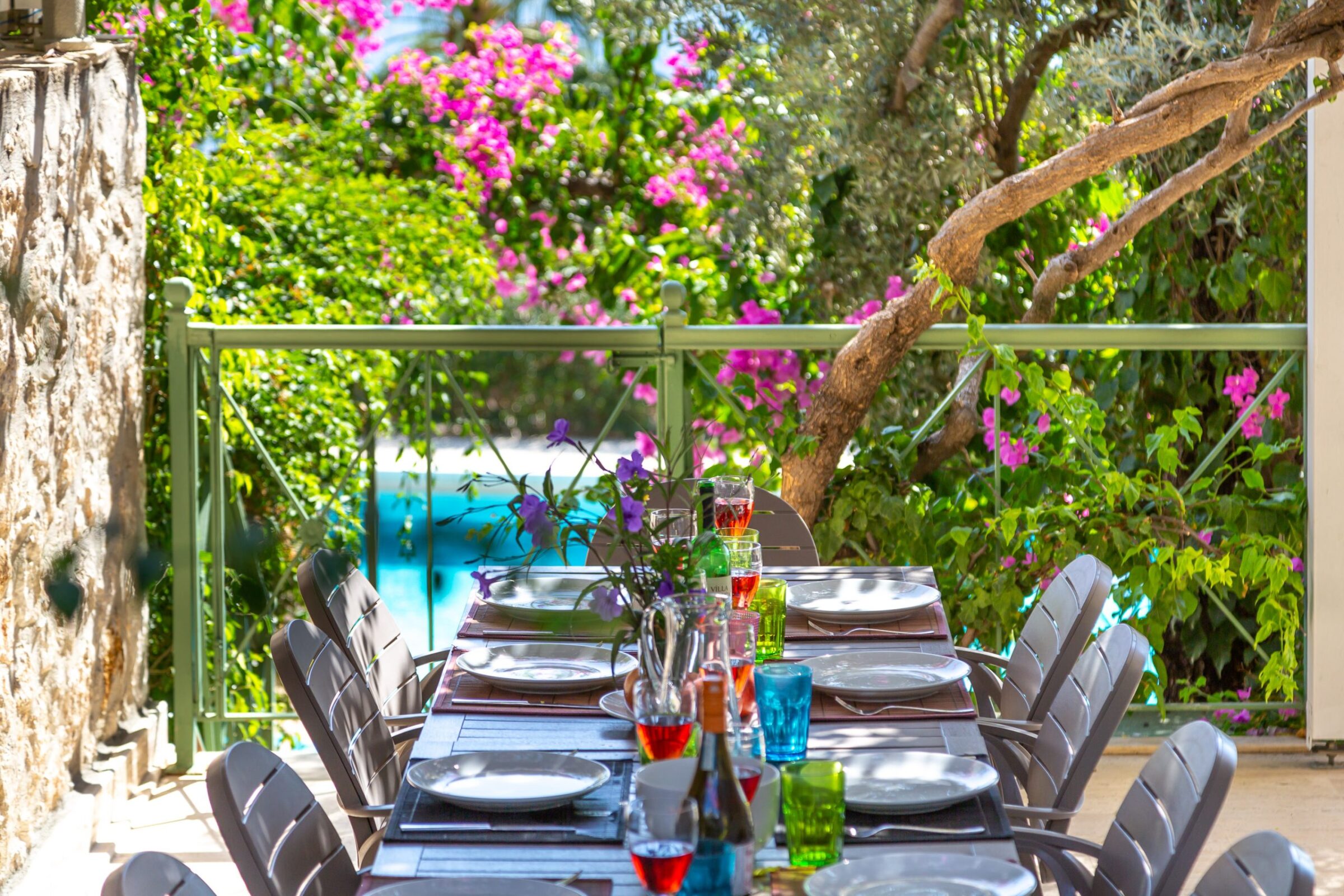 Luxury villa holiday in Turkey at villa Yesil Ev—outdoor dining area