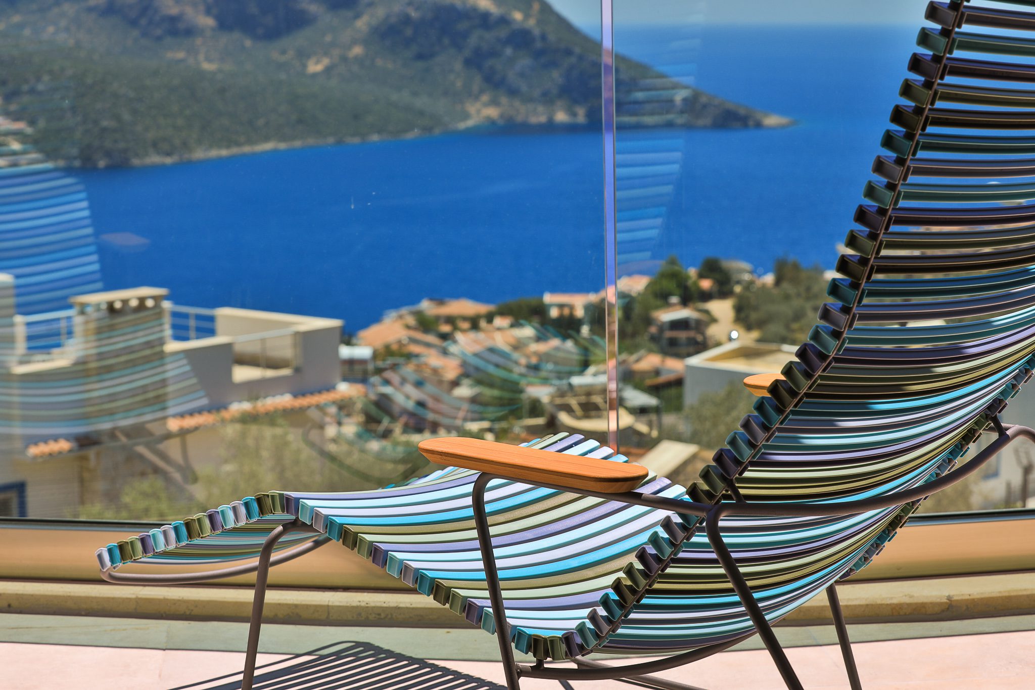 Balcony view in Villa Sandie, villas to rent in Kalkan, Turkey