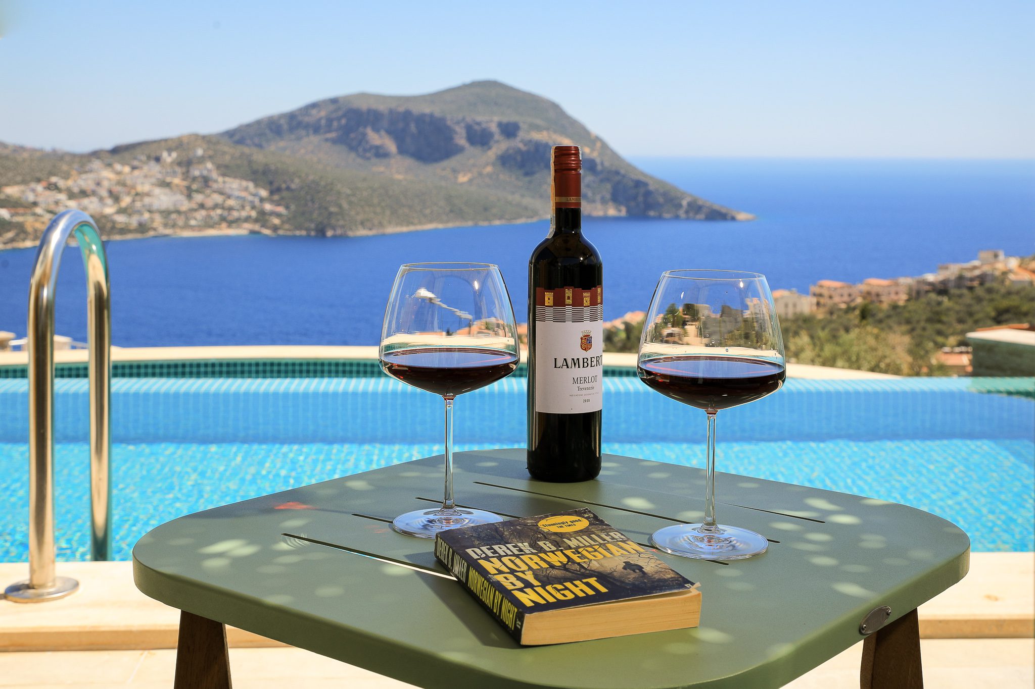View from Villa Sandie, villas to rent in Kalkan, Turkey