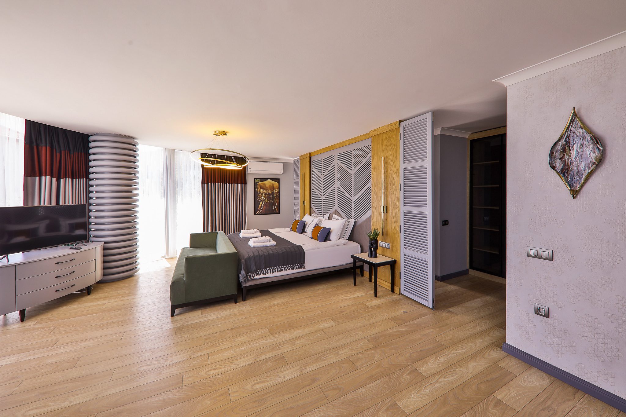 Spacious double bedroom in Villa Sandie, villas to rent in Kalkan, Turkey