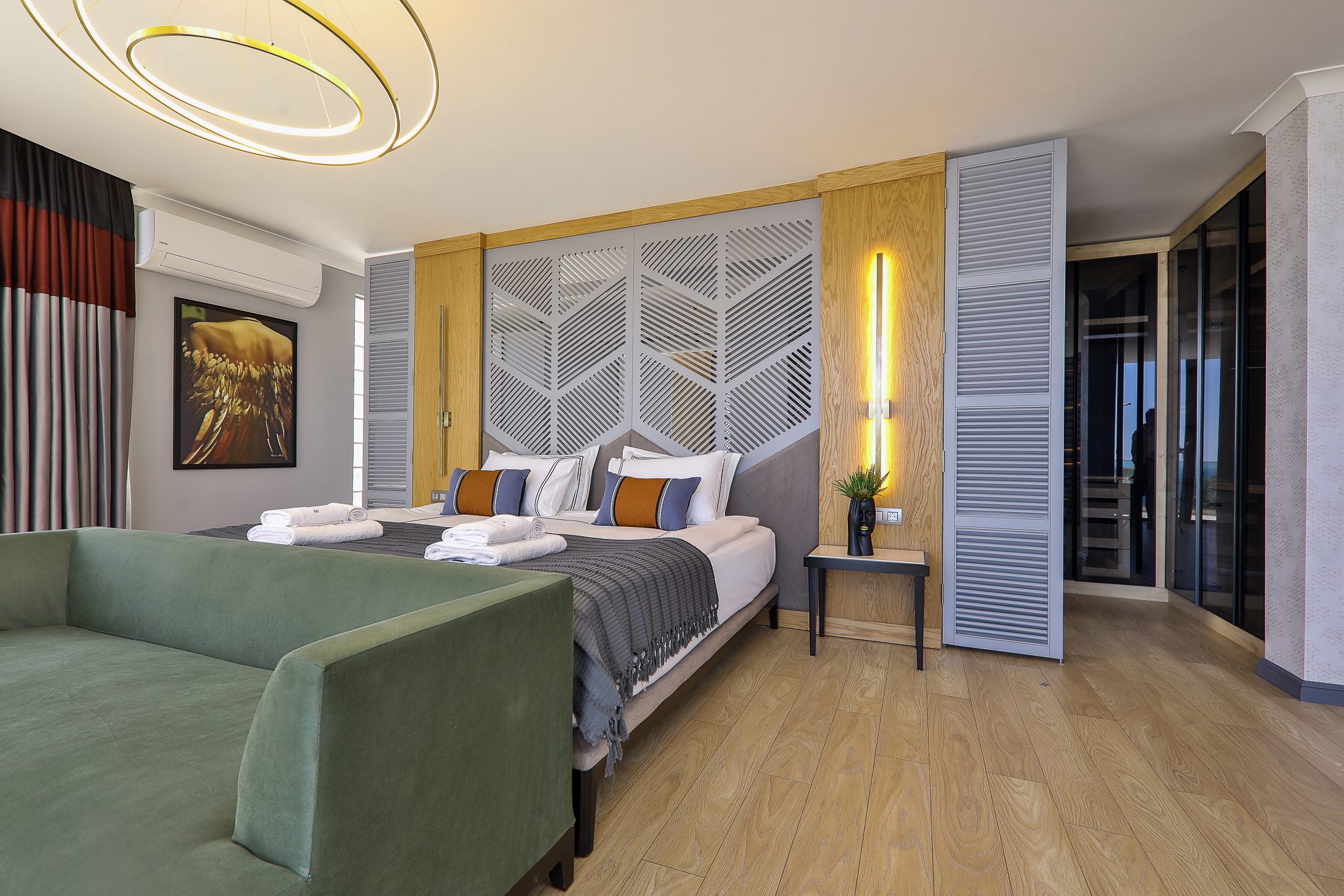 Large double bedroom in Villa Sandie, villas to rent in Kalkan, Turkey