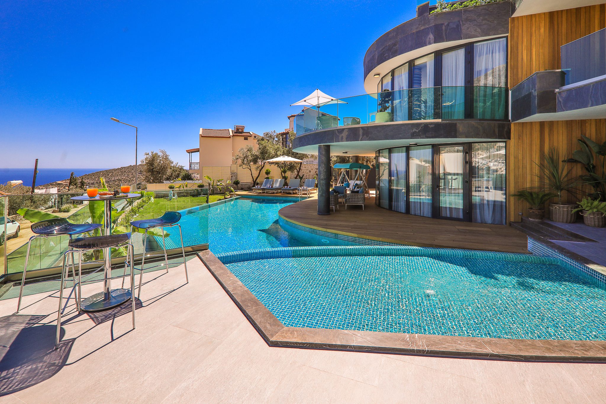 Swimming pool in Villa Sandie, villas to rent in Kalkan, Turkey