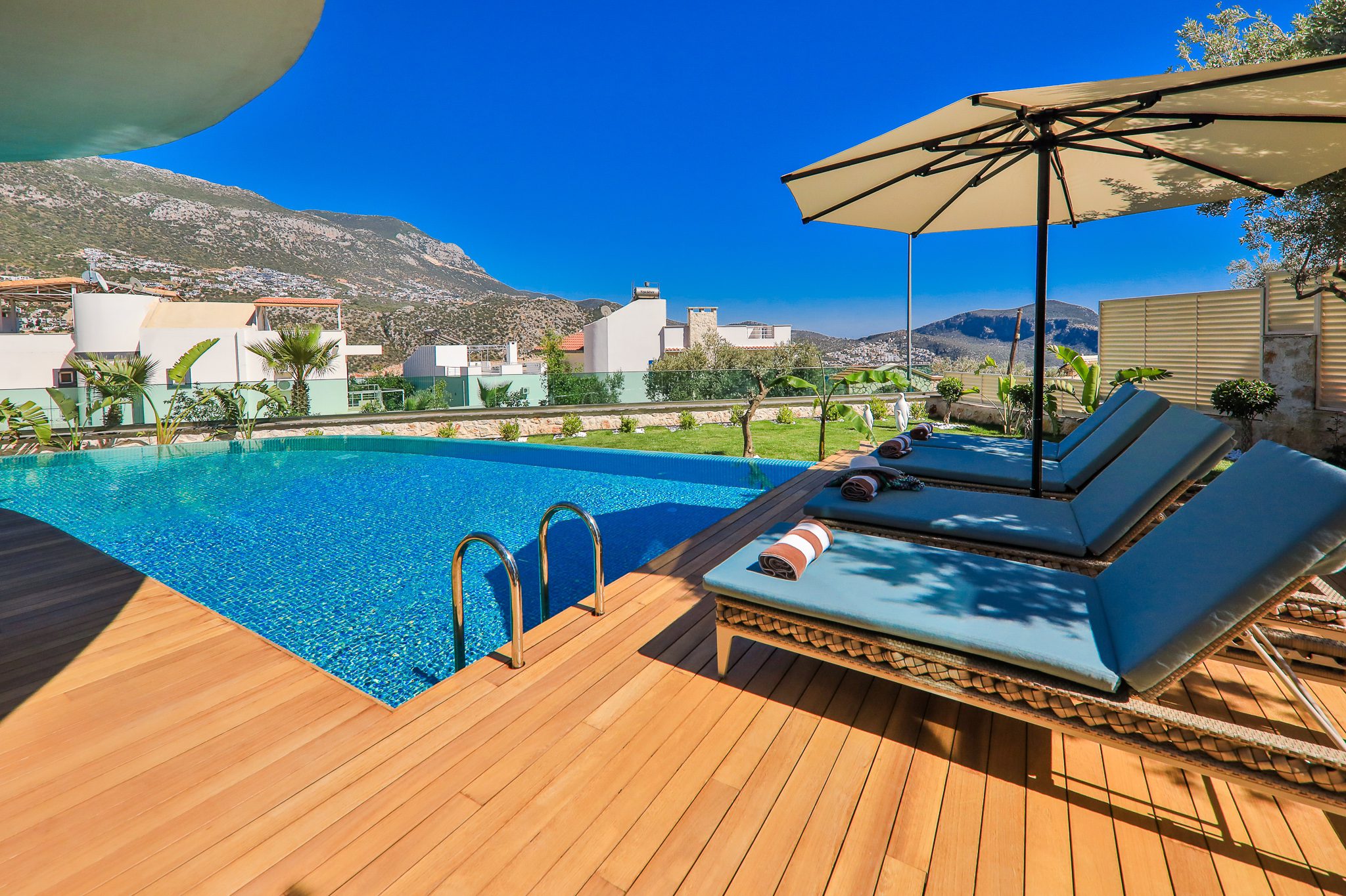 View from Villa Sandie, villas to rent in Kalkan, Turkey