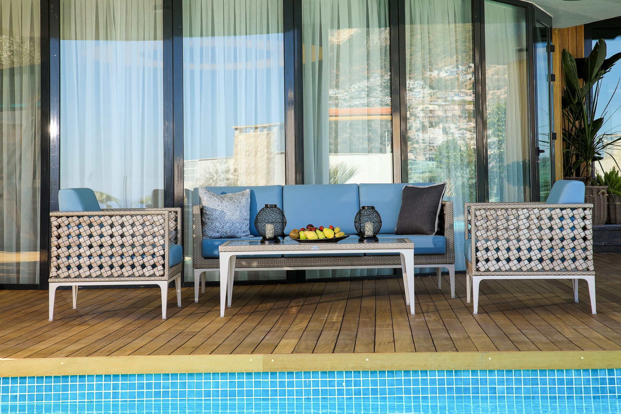 Outdoor seating in Villa Sandie, villas to rent in Kalkan, Turkey