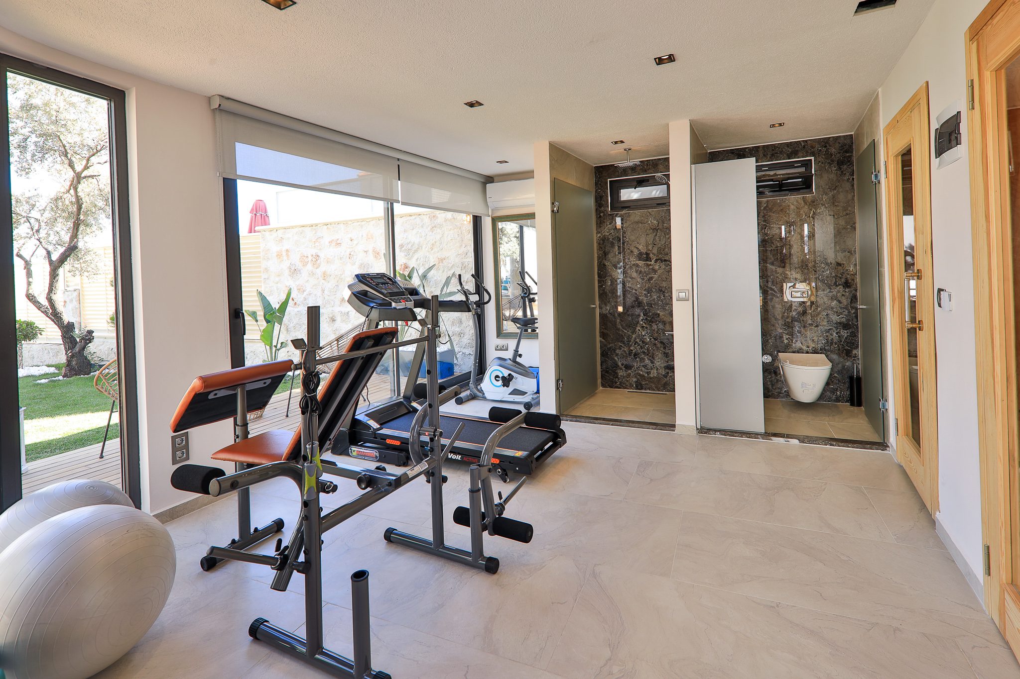 Gym in Villa Sandie, villas to rent in Kalkan, Turkey