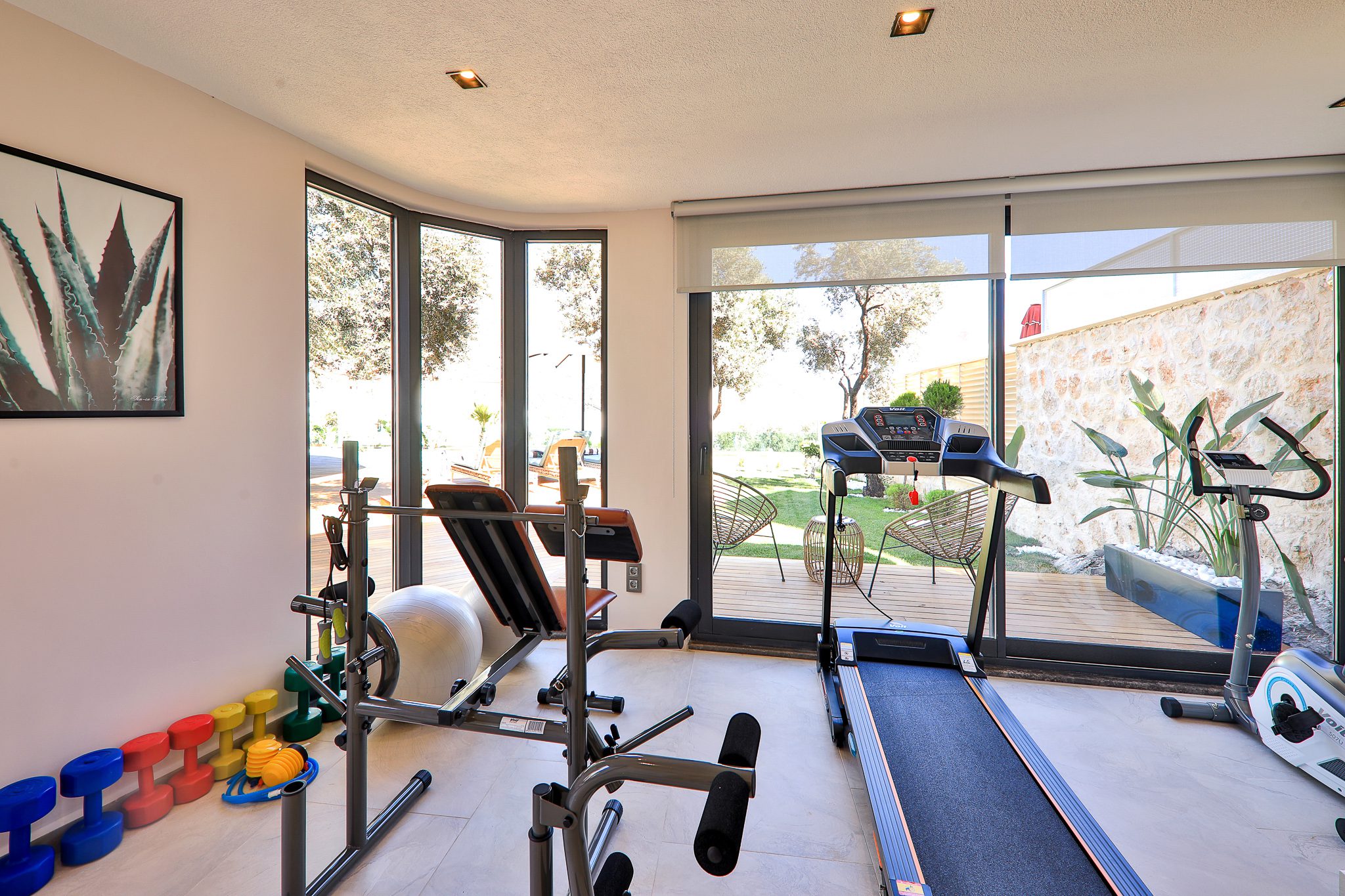 Gym in Villa Sandie, villas to rent in Kalkan, Turkey