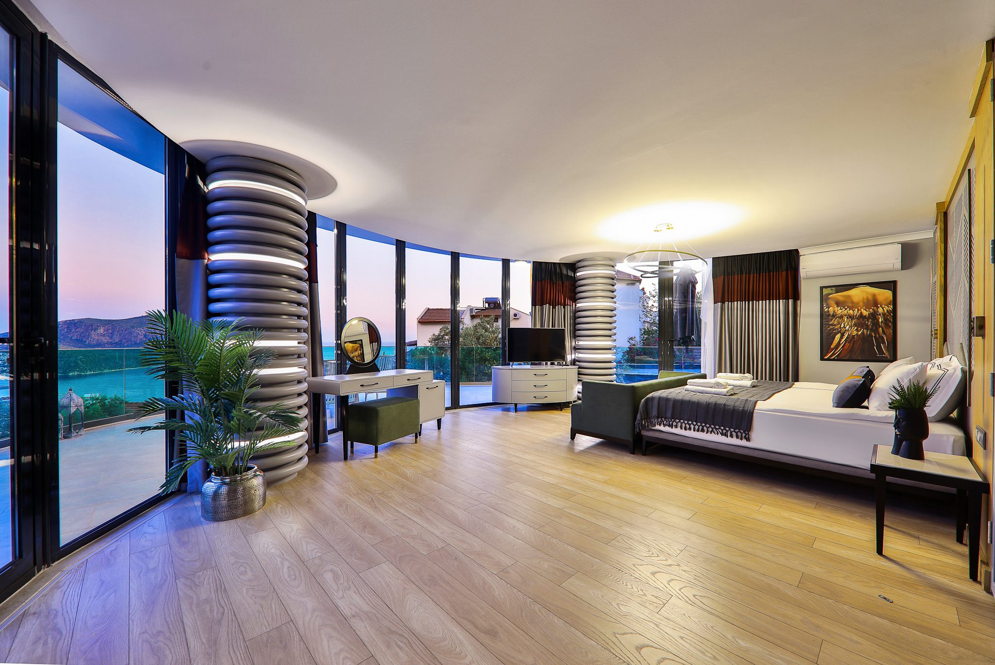 Unique double bedroom in Villa Sandie, villas to rent in Kalkan, Turkey
