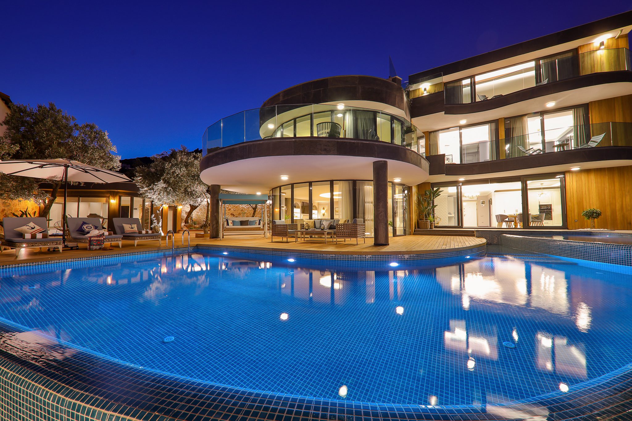 Front view of Villa Sandie, villas to rent in Kalkan, Turkey