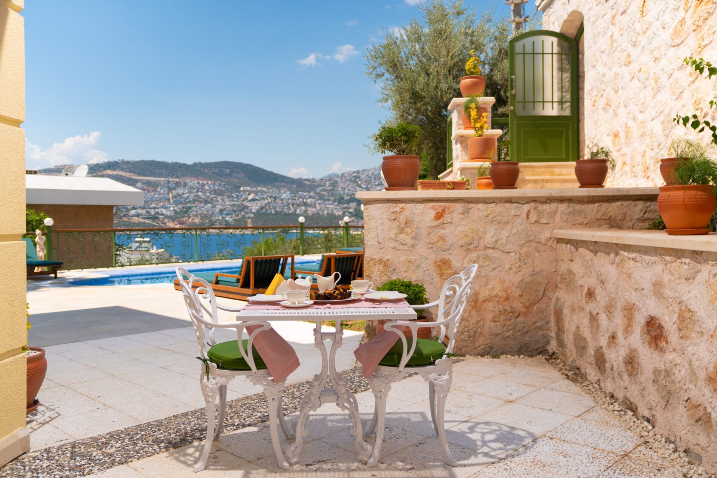Garden of Villa Grande, villas to rent in Kalkan, Turkey