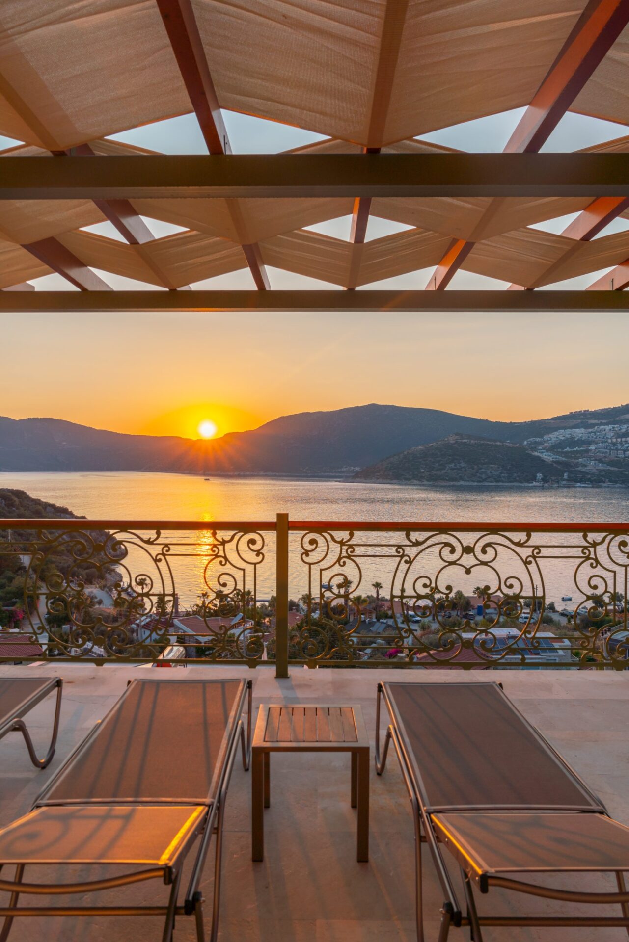 View from Villa Grande, villas to rent in Kalkan, Turkey