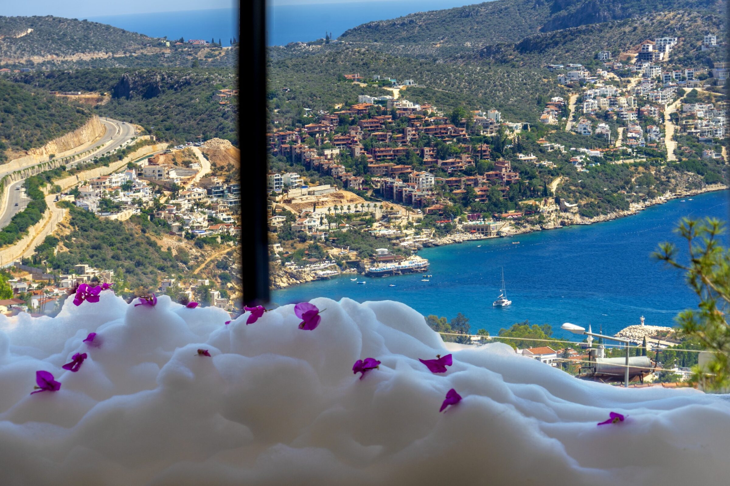 View from hot tub in Villa Coast, villa to rent in Kalkan, Turkey