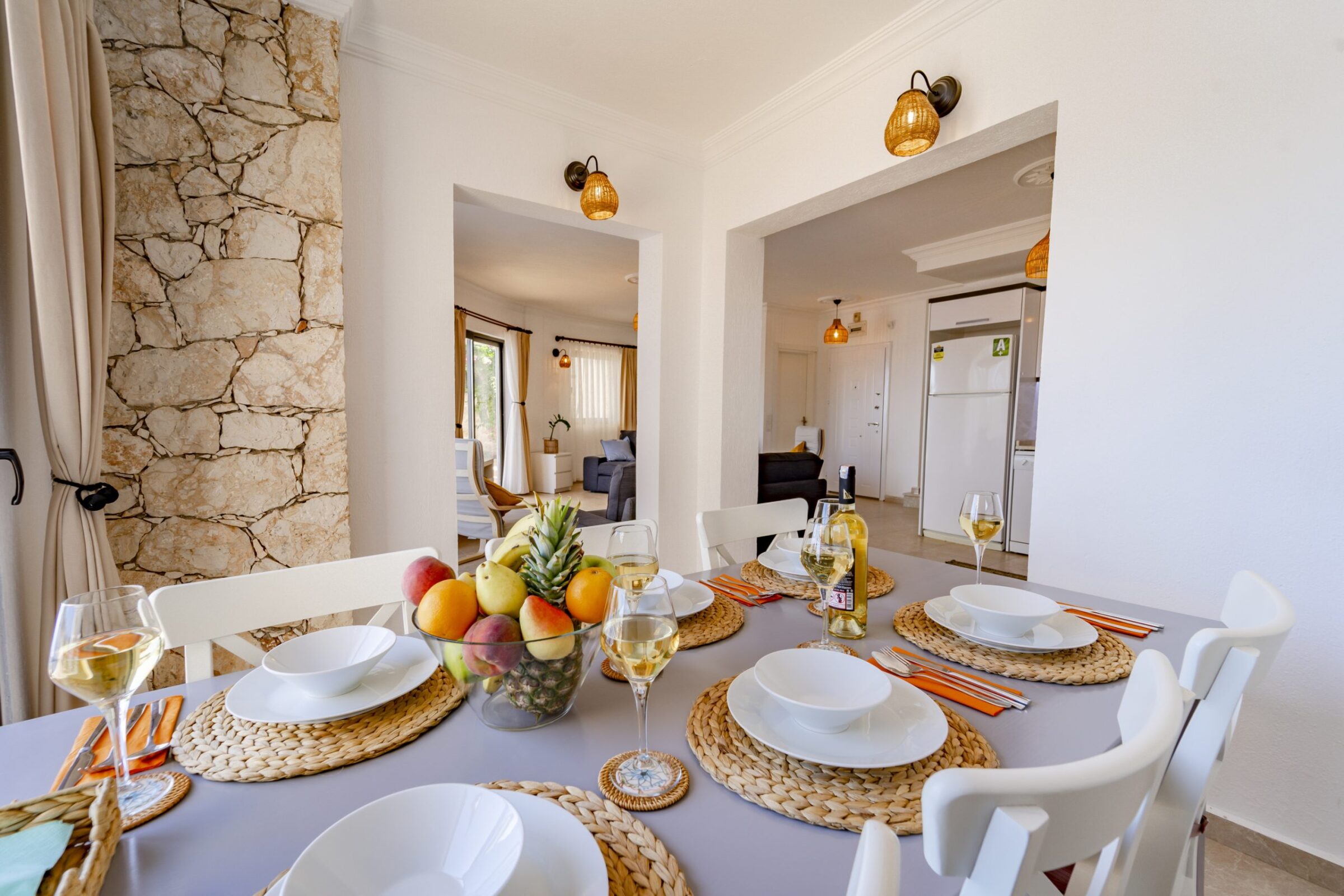Dining room in Villa Coast, villa to rent in Kalkan, Turkey