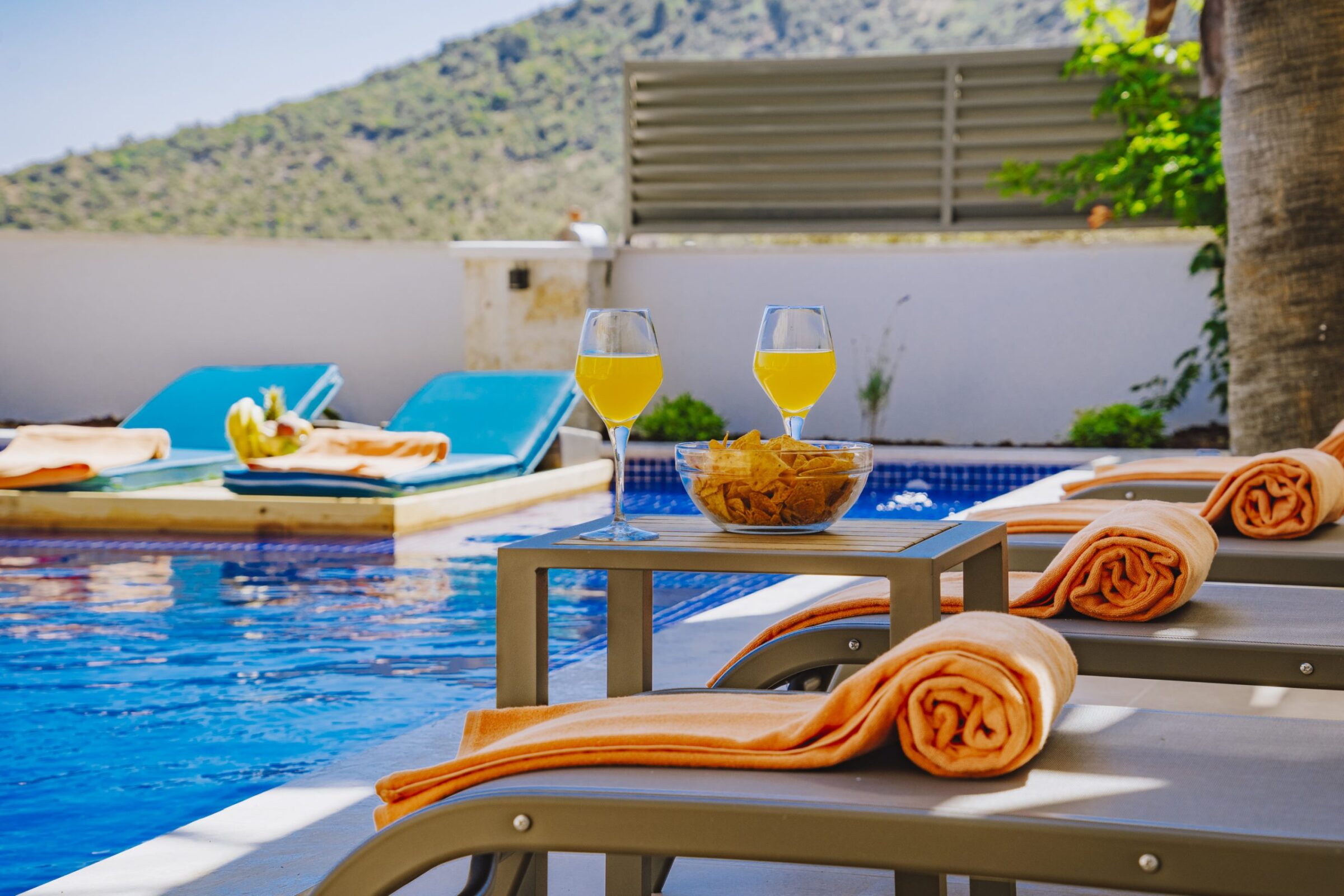 Outdoor pool in Villa Coast, villa to rent in Kalkan, Turkey