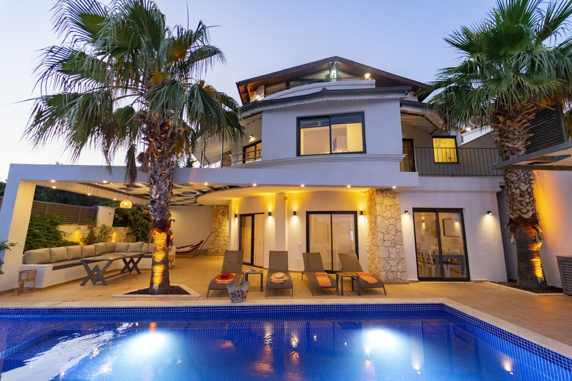 Garden of Villa Coast, villa to rent in Kalkan, Turkey