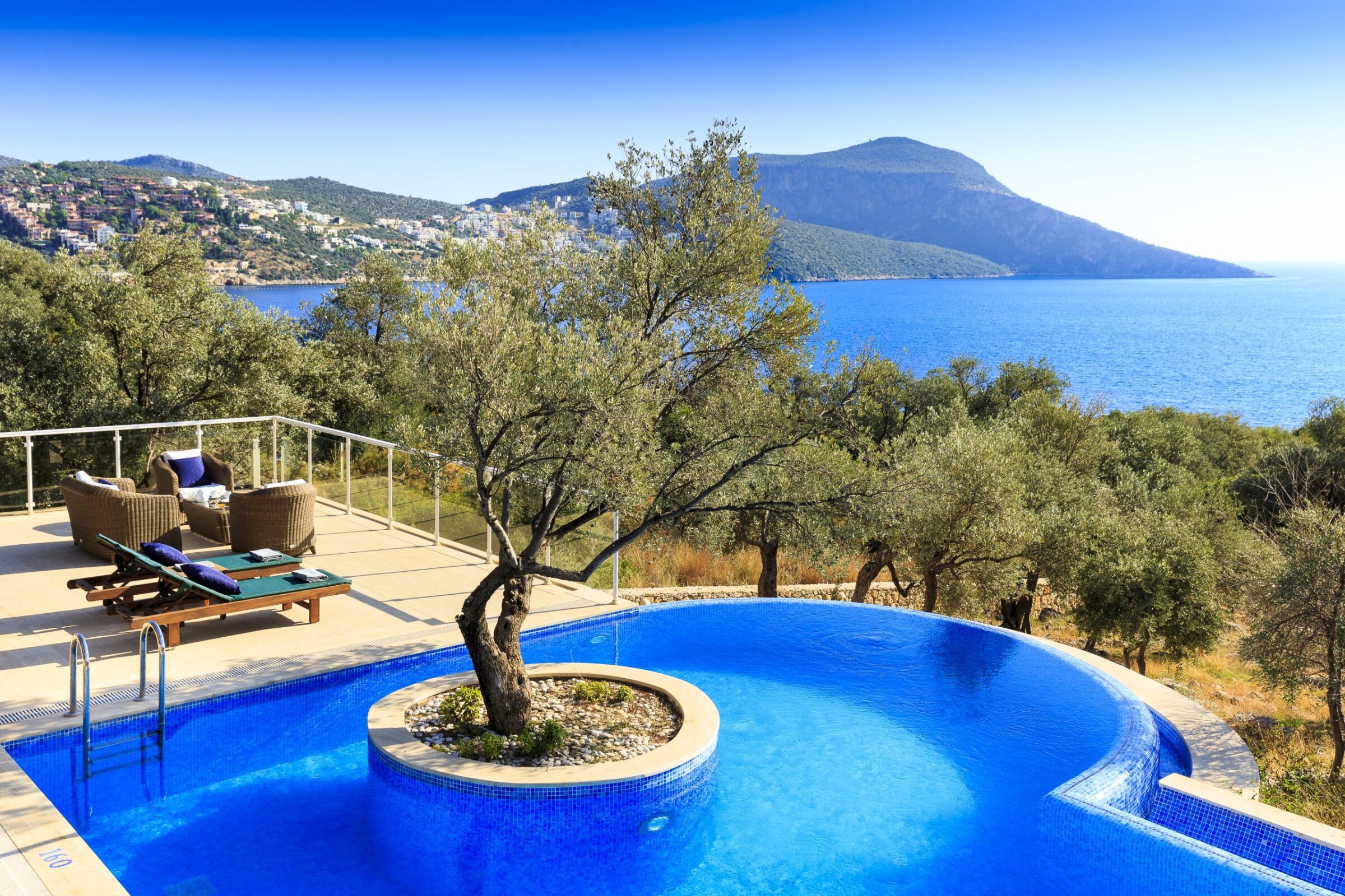 View from Villa Tas Bahce Luxury villa in Kalkan, Turkey